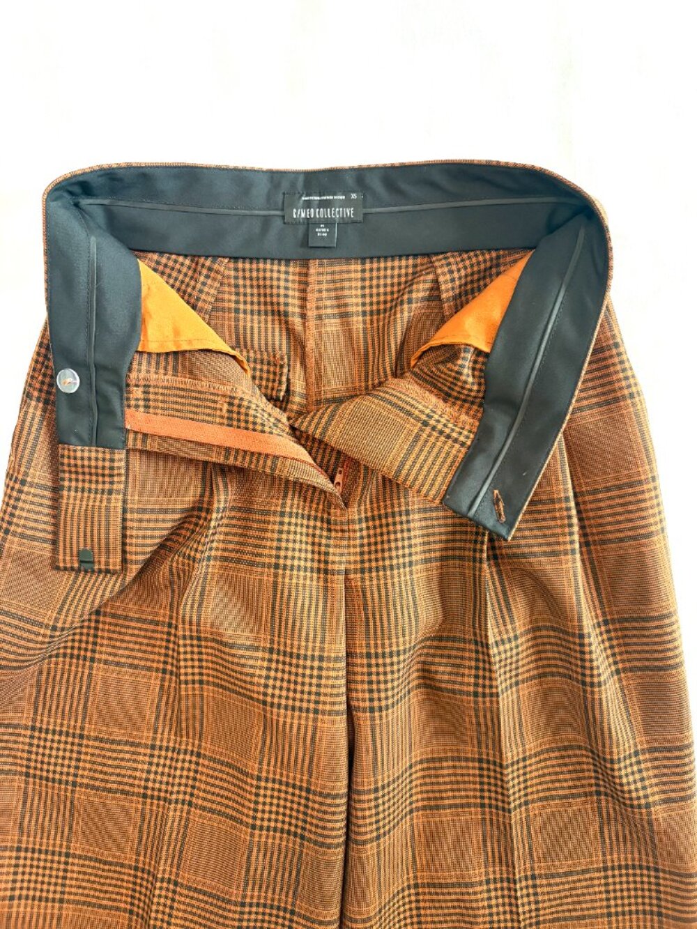 C/MEO Collective brown plaid trousers XS - Picture 4 of 8